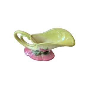 Mid Century Hull Art Pottery vase Cornucopia Woodland W10-11 VTG Made USA